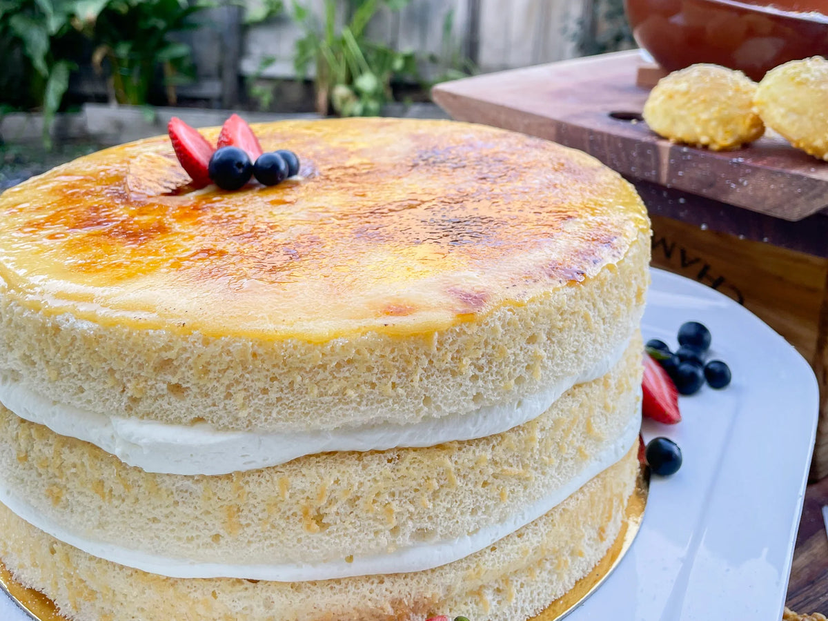 Plain Creme Brulee Cake