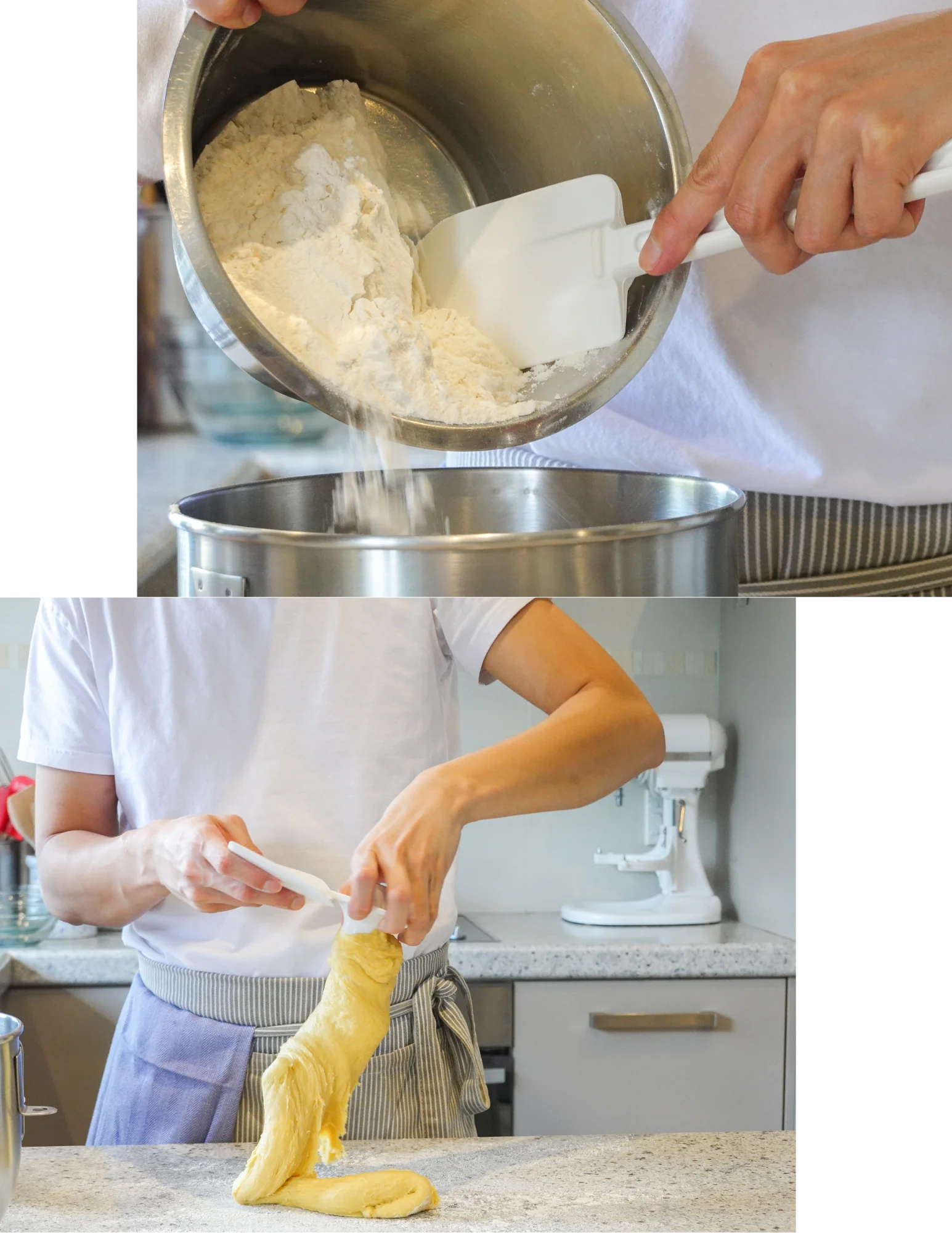 Mixing and pouring process