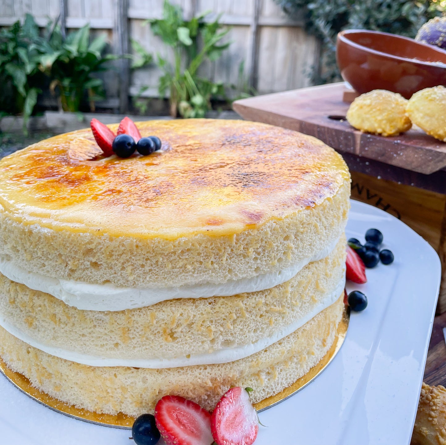 Crème Brûlée Cake